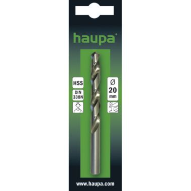Сверло спральное из быстрорежущей стали, шлифованное, (упак. 2 шт) HAUPA 230050/CO ― HAUPA