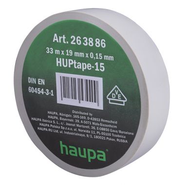 Изолента ПВХ 19мм x 33 м цвет серый HAUPA 263886 ― HAUPA