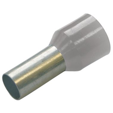 Гильза конечная изолированная (НШВИ) 0.75/8 цвет серый, упаковка 500 штук HAUPA 270802 ― HAUPA