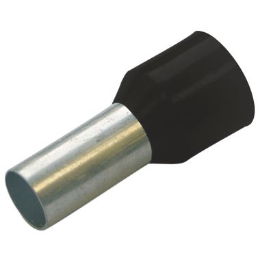 Гильза конечная изолированная (НШВИ) 1.5/8 цвет черный, упаковка 500 шт. HAUPA 270807 ― HAUPA