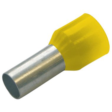Гильза конечная изолированная (НШВИ) 6/18 цвет желтый, упаковка 100 шт. HAUPA 270820 ― HAUPA